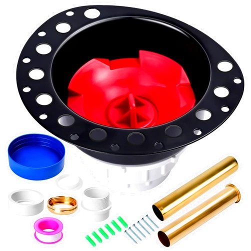 Fanxier ITD5135 Freestanding Tub Drain Rough-in Kit, Upgrade Drain Kit with PVC Adapter and Brass Tail Pipes with All Floor Mounted Bathtub, Freestanding Bathtubs and Standard Bathtubs