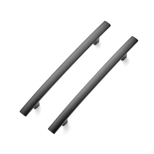 Ravinte 10 Pack | 7-1/4'' Curved Cabinet Pulls Matte Black Kitchen Drawer Pulls Arch Cabinet Handles 7.25”Length, 5” Hole Center