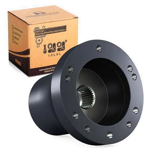 10L0L Golf Cart Steering Wheel Adapter for Club Car DS, Black