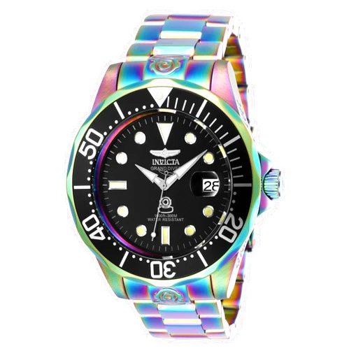 Invicta Men's Pro Diver Automatic-self-Wind Diving Watch with Stainless-Steel Strap, Multi, 20 (Model: 26601)