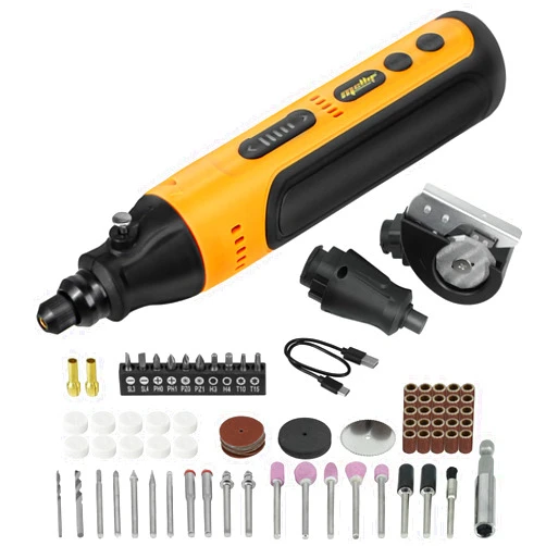 WITLIGHT Mini Cordless Rotary Tool Kit, 4V Rechargeable Multi-Purpose Carving Tools 18,000RPM, 5-Speed with 84PCS Accessories for Grinding, Cutting, Wood Carving and Engraving Handmade/DIY Creations