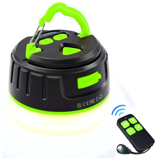 Siivton Camping Lantern Rechargeable, Power Bank 6400mAh, Tent Lights for Camping, Portable LED Camping Light with Remote, Magnetic Base, Waterproof, 5 Light Mode for Hurricane Emergency Hiking Home