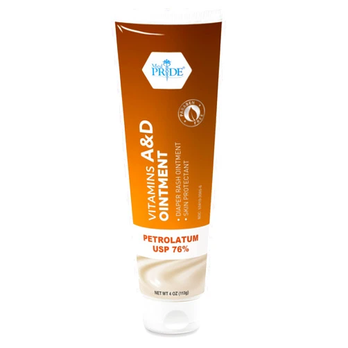 MED PRIDE Medpride Vitamin A & D Diaper Rash Ointment| Protectant Cream For Sensitive Baby Skin| 4oz Tube| Lanolin & Petrolatum Formula| Also Suitable for Adult Men/Women- Cuts, Dry-Cracked Hands/Feet/Face Skin
