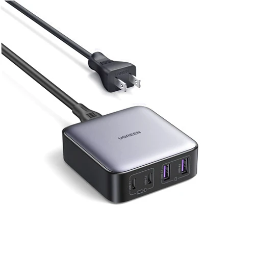 UGREEN 65W USB C Charger Block, Nexode 4-Port GaN Charging Station with 2 USB C and 2 USB A, Power Adapter for iPhone 16/16 Pro/15/15 Pro, Galaxy S24 Ultra, iPad Pro, MacBook Pro/Air, Steam Deck