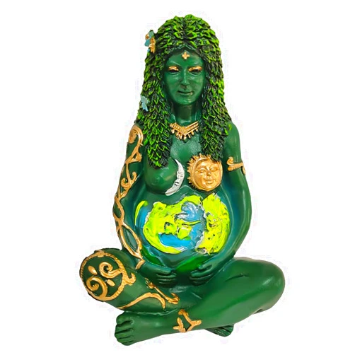JOONIEHOUSE Mother Earth Statue Gaia Statue Mother Earth Goddess Statue, Decorative Home Kitchen Sculpture Polyresin Figurine