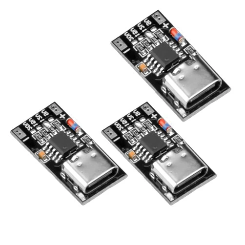 HiBCTR 3 Pieces of PD/QC/AFC Decoy Board Fast Charging USB C Boost Module, PD3.0 2.0 PPS/QC4+ FCP AFC Type-C Trigger Polling Detector Power Module