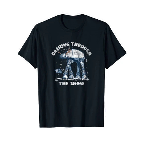 Star Wars Christmas AT-AT Walker Dashing Through The Snow T-Shirt