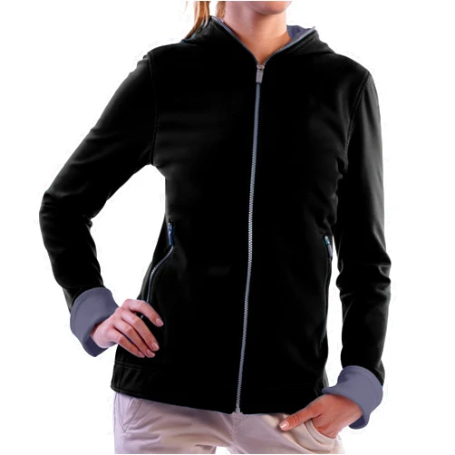 SCOTTeVEST Glow Hoodie for Women - 18 Hidden Pockets - Lightweight Zip Up Sweatshirt for Travel & More