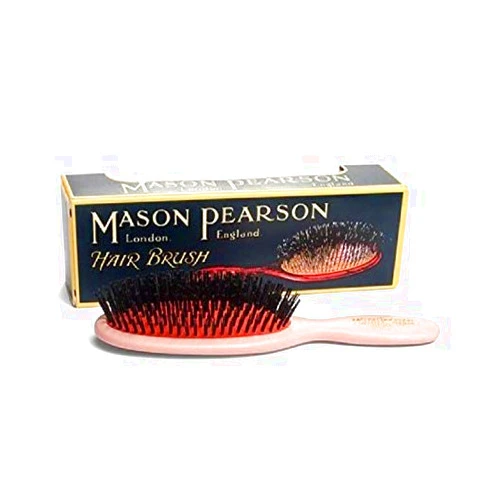 Mason Pearson Sb4 Pure Bristle Sensitive Pocket Hair Brush, Pink