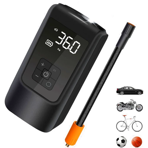 MAIPAY Tire Inflator Portable Air Compressor,Tire Inflator with Digital Pressure Gauge,Cordless Air Compressor with Battery Powerd,150 PSI Portable Air Pump for Car, Motorcycle, Bike Tires