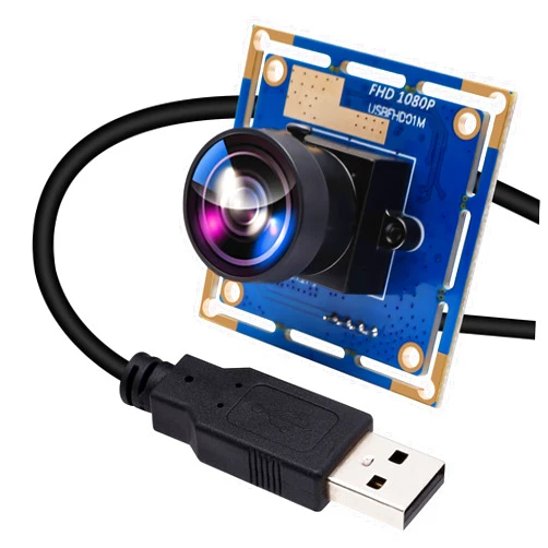 ELP 170degree Fisheye Lens USB Camera with 1080p Hd Resolution, OV2710 CMOS USB Camera Module 2 Megapixel High Speed 100fps Wide angle Mini Camera Module USB2.0 for Robot,ATM,Kiosk,Eye Tracking Device