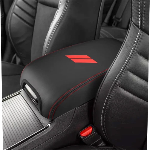 INTGET New Upgraded Center Console Cover for Dodge Charger Accessories 2011-2020 2021 2022 2023 for Chrysler 300 2015-2022 Leather Armrest Cover Console Lid Protector Cushion Pad