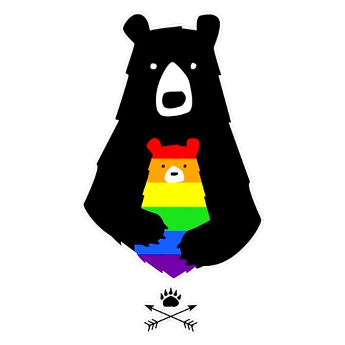 CRR Graphics LGBT Mom Mama Bear LGBT Mothers Bumper Sticker Vinyl Decal 5