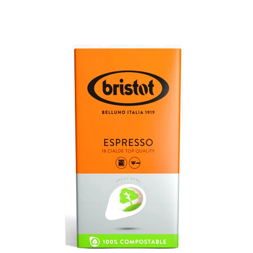 Bristot ESE Pods | Italian ESE Pods | Medium Roast | 18 Count
