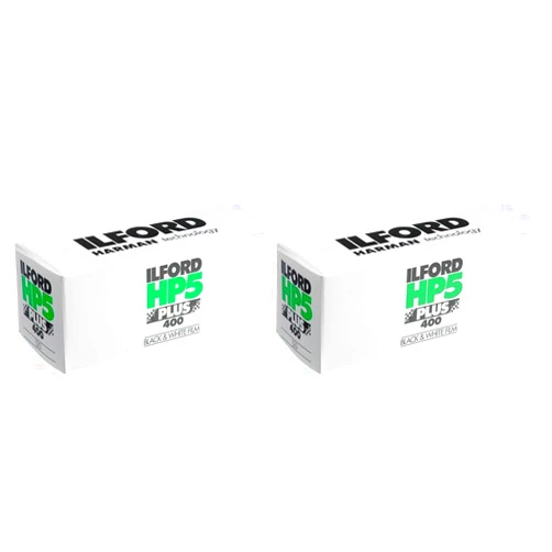 Ilford HP5 Plus Black and White Negative Film ISO 400 (120 Roll Film) (Pack of 2)