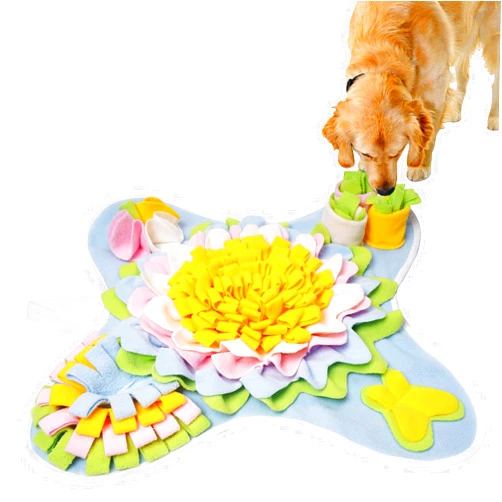 TWOPER Snuffle Mat for Dogs Interactive Sniff Mat Slow Feeding and Keep Busy Snuffle Toys for Foraging Skill Development Anxiety Relief and Mental Stimulation, Machine Washable