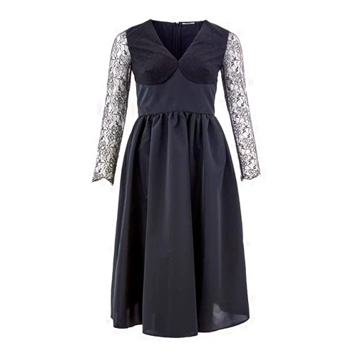 Lardini Elegant Black Polyester Women's Dress