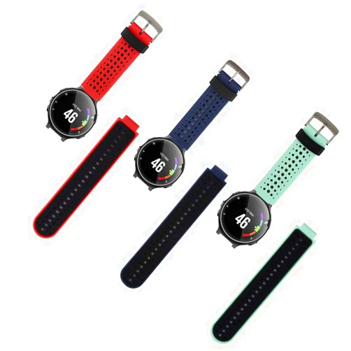 Xiaomi Tkasing Compatible with Garmin Forerunner 235 band,Soft Silicone Replacement Watch Band fit Garmin Forerunner 235/235 Lite/220/230/620/630/735XT/Approach S20/S6/S5