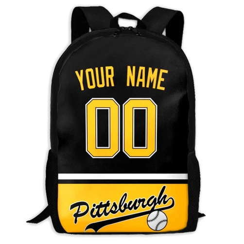 ANTKING Pitsburgh Backpack High capacity Custom Any Name and Any Number Gifts for Kids Men Fans