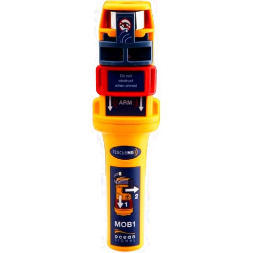 Ocean Signal rescueME MOB1 - Compact AIS Man Overboard Device with Automatic Activation, 7-Year Battery Life, 24 Hours of Operation, and Integrated DSC Transmitter