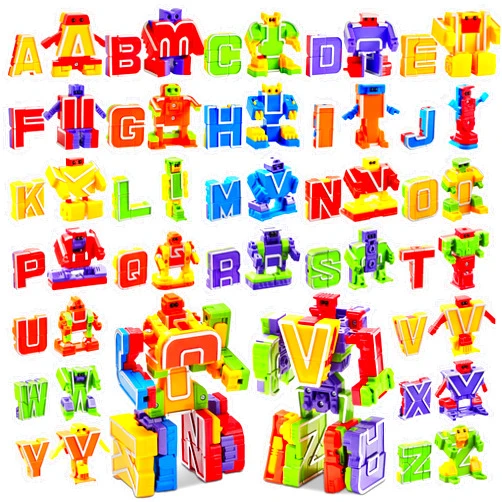 JOYIN Alphabet Robots Toys for Kids, ABC Learning Toys, Alphabots, Letters, Toddlers Education Toy, Carnival Prizes, Christmas Toys, Treasure Box and Prize for Classroom