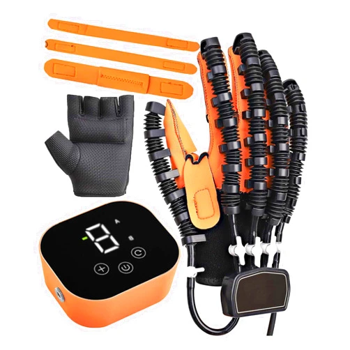 OUOQNUE Both Hands Rehabilitation Robot Gloves, 2024 Electric Hand Function Equipment, Stroke Hemiplegia Fingers Recovery Massage Therapy, Finger Robot Rehab Gloves