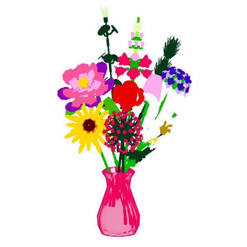 Utbttor Mini Flower Bouquet Building Sets for Unique Decoration Home,699 PCS Artificial Plant Flowers Building Blocks,Various Plant Flowers Bouquet Building Sets,Creative Gift for Adults and Kids6+