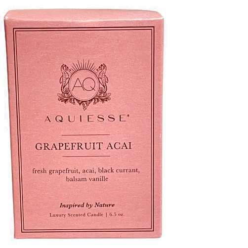 Generic Aquiesse Boxed 6.5 oz Single Wick Candle (Grapefruit Acai)