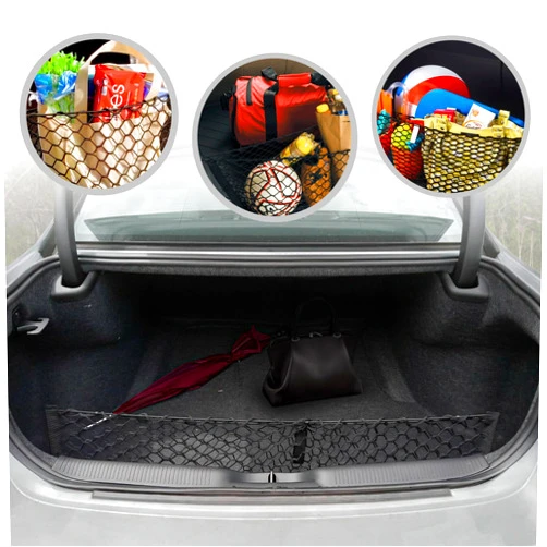 TN TrunkNets Inc Envelope Style Trunk Mesh Cargo Net for Dodge Charger 2011-2024 - Car Accessories - Premium Trunk Organizers and Storage - Cargo Net for Sedan - Vehicle Carrier Organizer for Dodge Charger