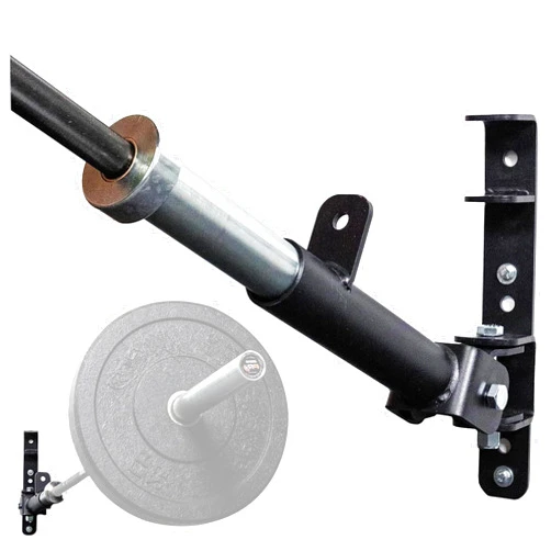 PRx Performance Wall Mounted Landmine Attachment and Barbell Storage - T-Bar Row Handle, Linebacker Squat Landmine, Full Body Strength Training, Home Gym Fitness Equipment, Olympic 2