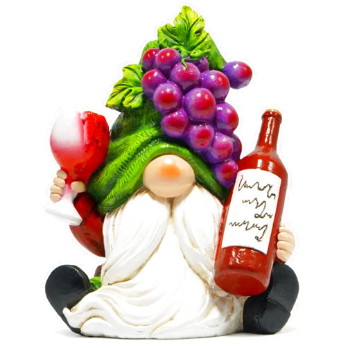 Hodao Red Wine Gnomes Decorations - Home Party Figurine - Collectible for Wine Enthusiasts - Exquisite Handcrafted Decor for Dining Tables and Living Rooms…