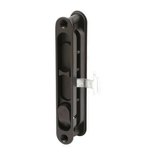 Prime-Line A 202 Diecast Black, Flush Sliding Screen Door Latch (Single Pack)