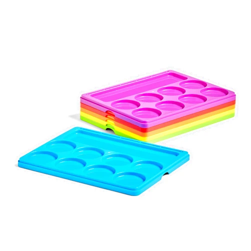 hand2mind Little Minds at Work Sound Segmenting Trays by Tara West, Phonemic Awareness, Science of Reading Manipulatives, Elkonin Boxes, Letter Sounds, Preschool Learning Activities (Set of 6)