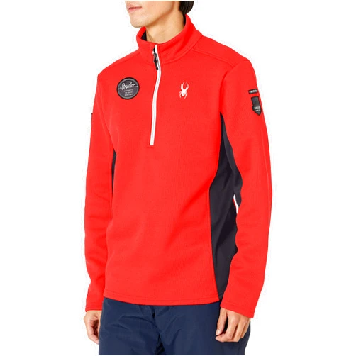 Spyder Mens Bandit Wengen Half Zip Sweater