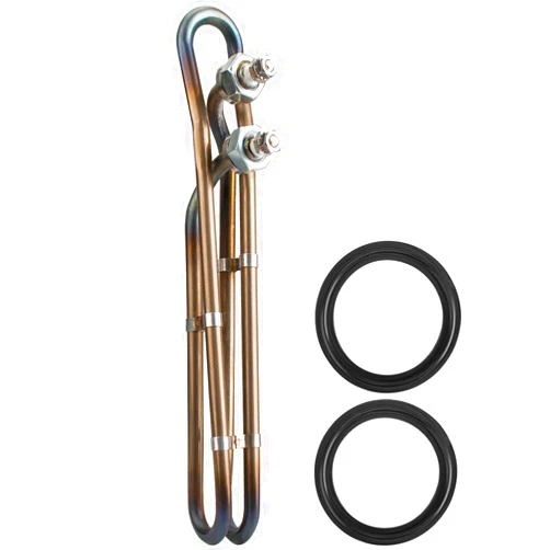 Hasanbar 5.5KW 240V Universal Heating Element Replacement for Balboa Spa Heater Element, Titanium Flo-Thru Hot Tub Heater Element for Spas Electric Heater or Swimming Pools (10 inch)