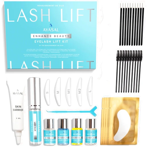 AYASAL Lash Lift Kit: Korean Formula Eyelash Perm, Non-Irritating Gentle Eyelash Lift Kit, Thio-Free Formula for Lash Lifting - with Detailed Instructions for Home Use