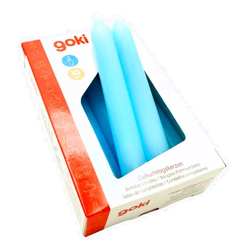Goki Birthday Candles Set for GK 106/GK 108/55985/60975, Blue