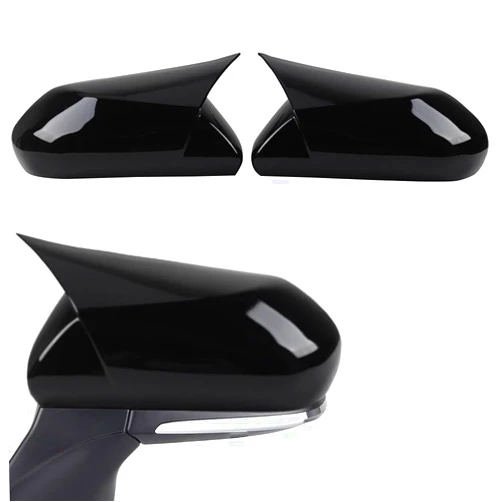 BOYUER 2PCS Car Side Rear View Mirror Guard Cover Caps Trims Exterior Decoration Accessories for Toyota Camry 2018-2026 (Piano Black)
