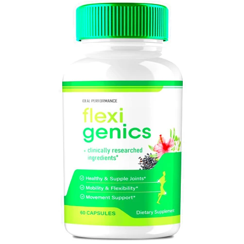 IDEAL PERFORMANCE Flexigenics Capsules, Flexigenics Supplement Pills, Flexigenics - Maximum Strength, Flexi Genics Advanced Formula Pills, Flexi Genics All Natural Formula, Flexigenics Pills Reviews (60 Capsules)