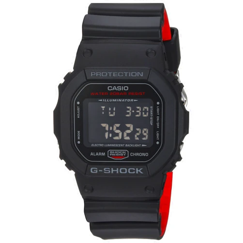 Casio Men's DW-5600HR-1CR G Shock Digital Display Quartz Black Watch