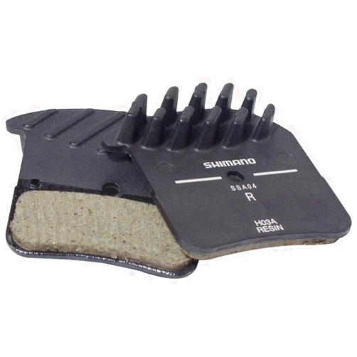 Shimano H03A Resin Disc Brake Pads and Spring with Fins