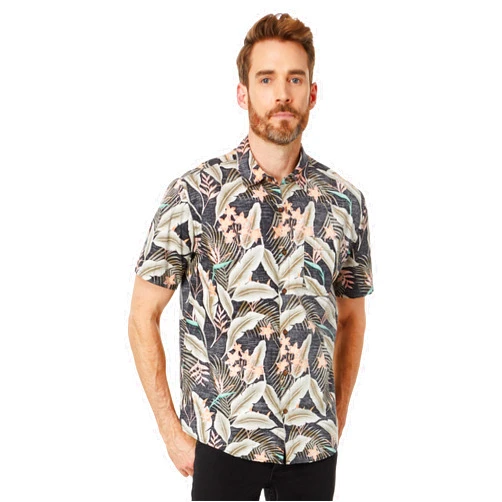 Hurley Unisex-Adult One & Only Lido Stretch Short Sleeve Woven