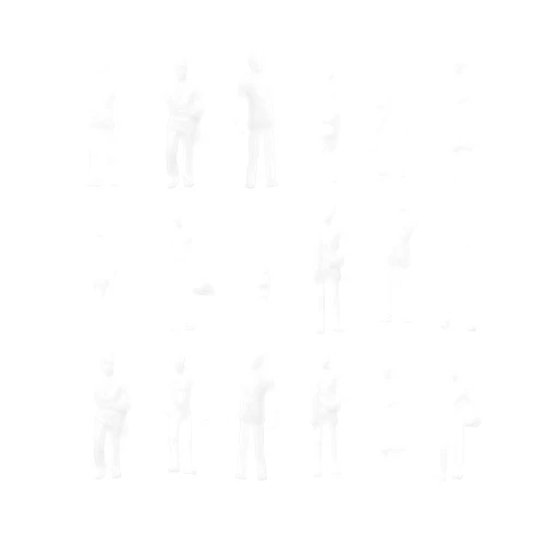 The Lord of the Tools 100Pcs 1:100 White People Unpainted Figures Exquisite Miniature Character Models Decorative Accessories for DIY Making Mini Dollhouse Building