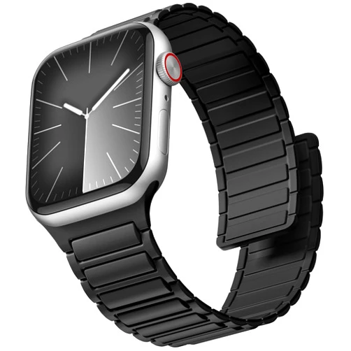 Witzon Magnetic Band Compatible with Apple Watch 45mm for Men 46mm 44mm 42mm 41mm 40mm 38mm 49mm Bands, Sport Silicone Strap Strong Magnet Link Wristband for iWatch Series 10 9 8 7 6 5 4 3 SE Ultra 2