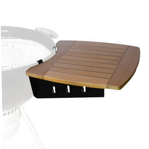 OLIGAI Grill Table for Weber Kettle Grill,Bamboo Charcoal Grill Table Shelf for 22 in Weber Mast Touch Grill,Upgrade Grill Side Table for 22