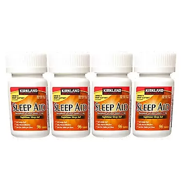 Kirkland Signature Sleep Aid Succinate 25 Mg 4 Bottles X 96 Tabs