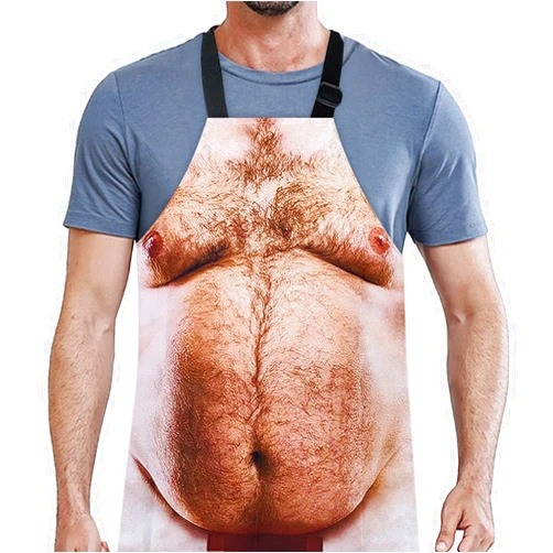 JUNQIU US JUNQIU Funny Mens Cooking Grilling Apron, Adjustable Apron For Men, Funny White Elephant Gifts For Adults, Christmas Gag Gifts For Men Dad, Humorous Unique Gift