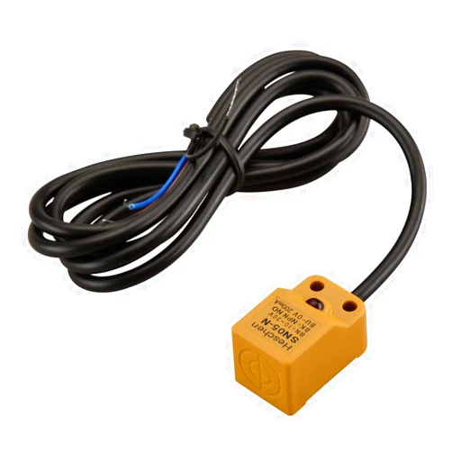 Heschen Square Inductive Proximity Sensor Switch, Non-Shield Type, SN05-N, Detector Distance 5mm, 10-30VDC 200mA, NPN Normally Open(NO), 3 Wire