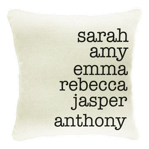 People People Customize 18x18 Family Name Throw Pillow Cover, Personalized Grandma, Grandkids, Nana, Mom, Mama Designs, Christmas, Birthday, Mother's Day Pillow Case Gifts