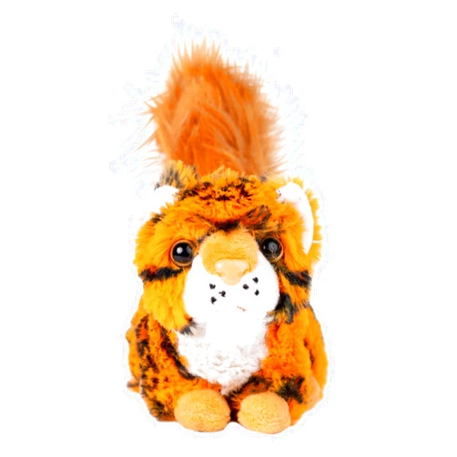 Randimals Randimini Collection Squiger - Squirrel and Tiger Floppy Plush Bean Filled Toy 6.5”, Soft & Huggable, Premium Quality Hybrid Animal Friend Encourages Adventure & Imagination